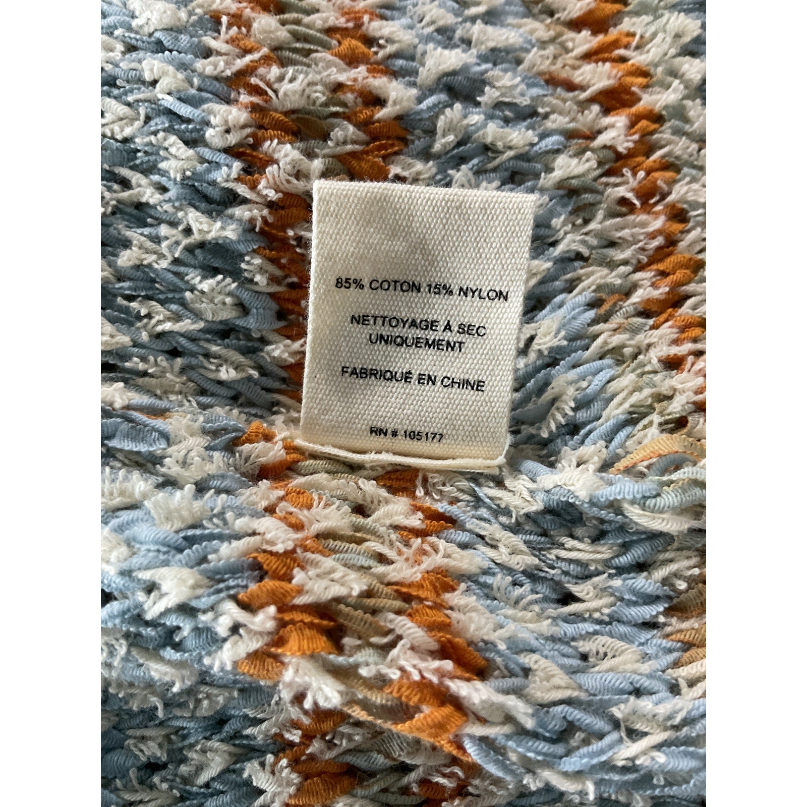 Ulla Johnson 'Allard' Orange Cotton Striped Knit Maxi Dress Size M