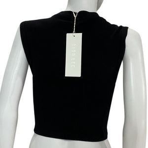Dion Lee Sculpted Black Corset Detail Crop Tank Size M NWT