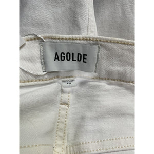 Agolde Stretch White Ren Denim Jeans Size 26
