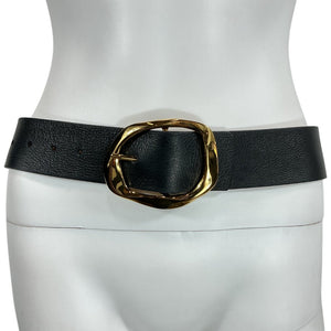 B-Low The Belt Polished Black Edmond Belt Size S