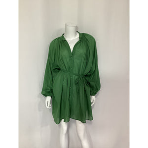 Faithfull The Brand 'Lucita' Green Smock Dress Size S