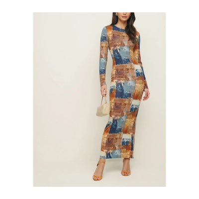 Reformation 'Tommie' Blue Knit Dress Size XS