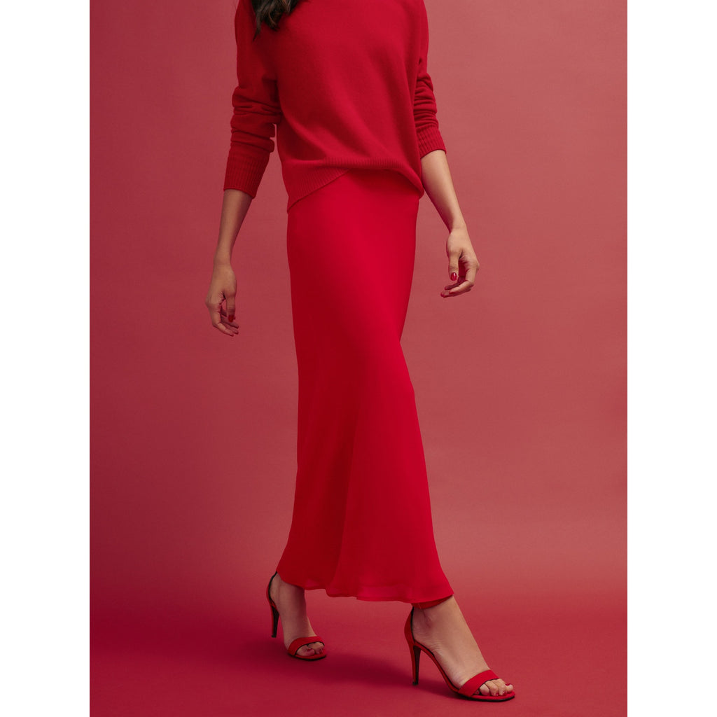 Reformation 'Layla' Red Skirt Size 6