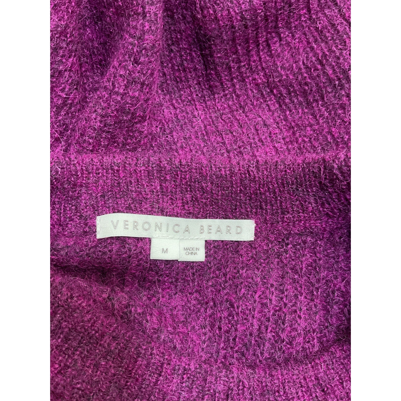 Veronica Beard 'Melinda' Purple Polyamide Crew-Neck Sweater Size M