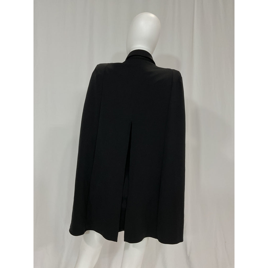 Katie May 'Boss Lady' Black Open Sleeve Mini Cape Dress Size XS