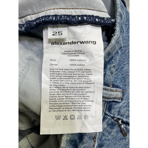 Alexander Wang Blue Stacked Straight Denim Jeans Size 25
