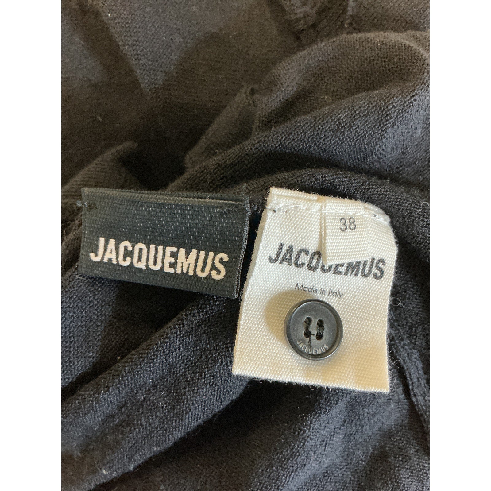 Jacquemus 'Le' Black Wool Cardigan Soli Wool-Blend Cardigan Size 38 - NWT