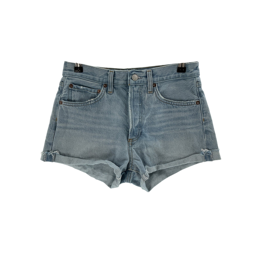 Agolde 'Parker' Blue Cotton Short Size 26