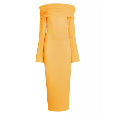 Ser.O.Ya Ribbed Orange Tallulah Dress Size S NWT