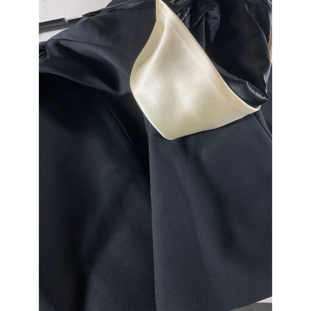 Mirror Palais Strapless Black Silk Opera Mini Dress Size S