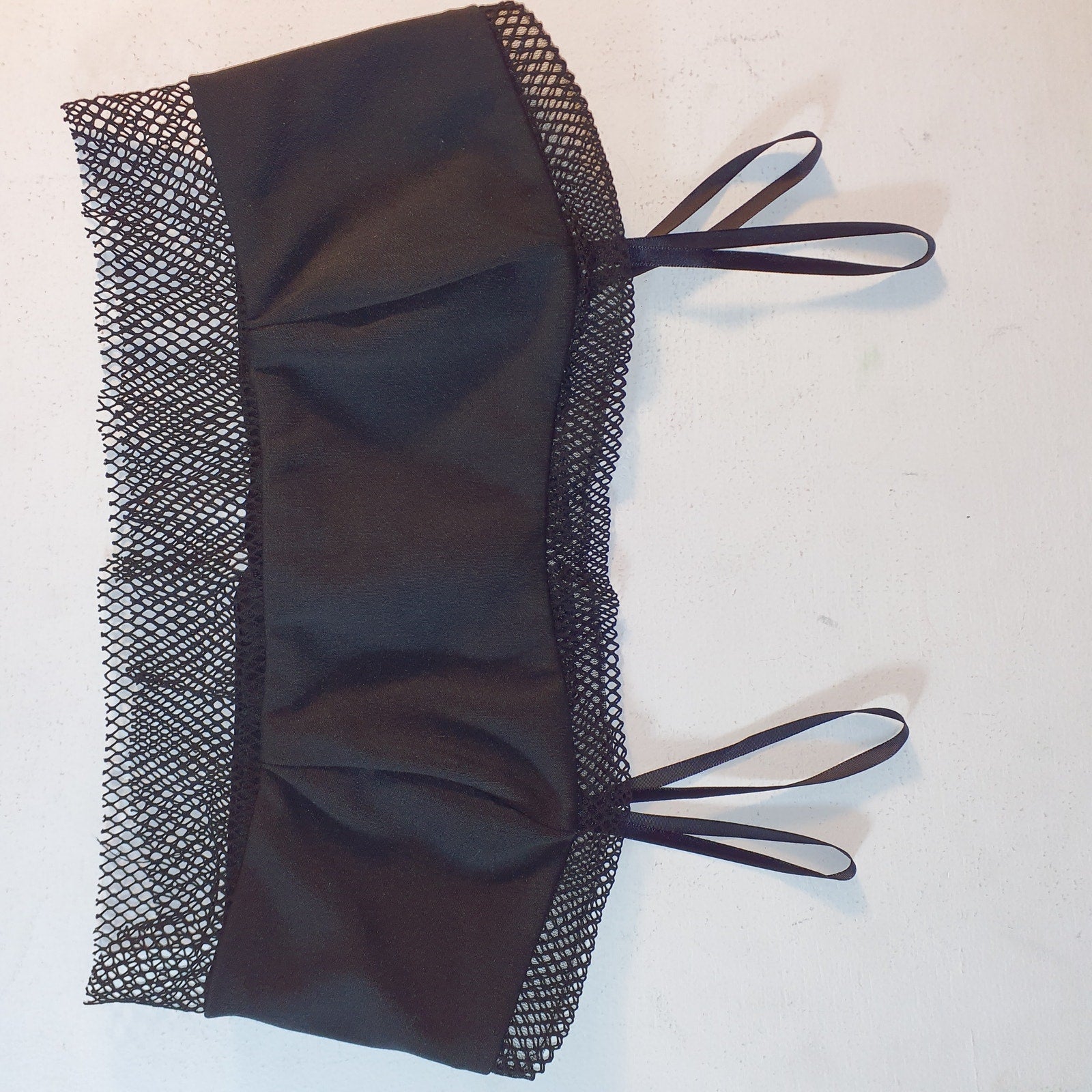 Katie May 'Eyes Up Bandeau' Black Crepe Top Size S