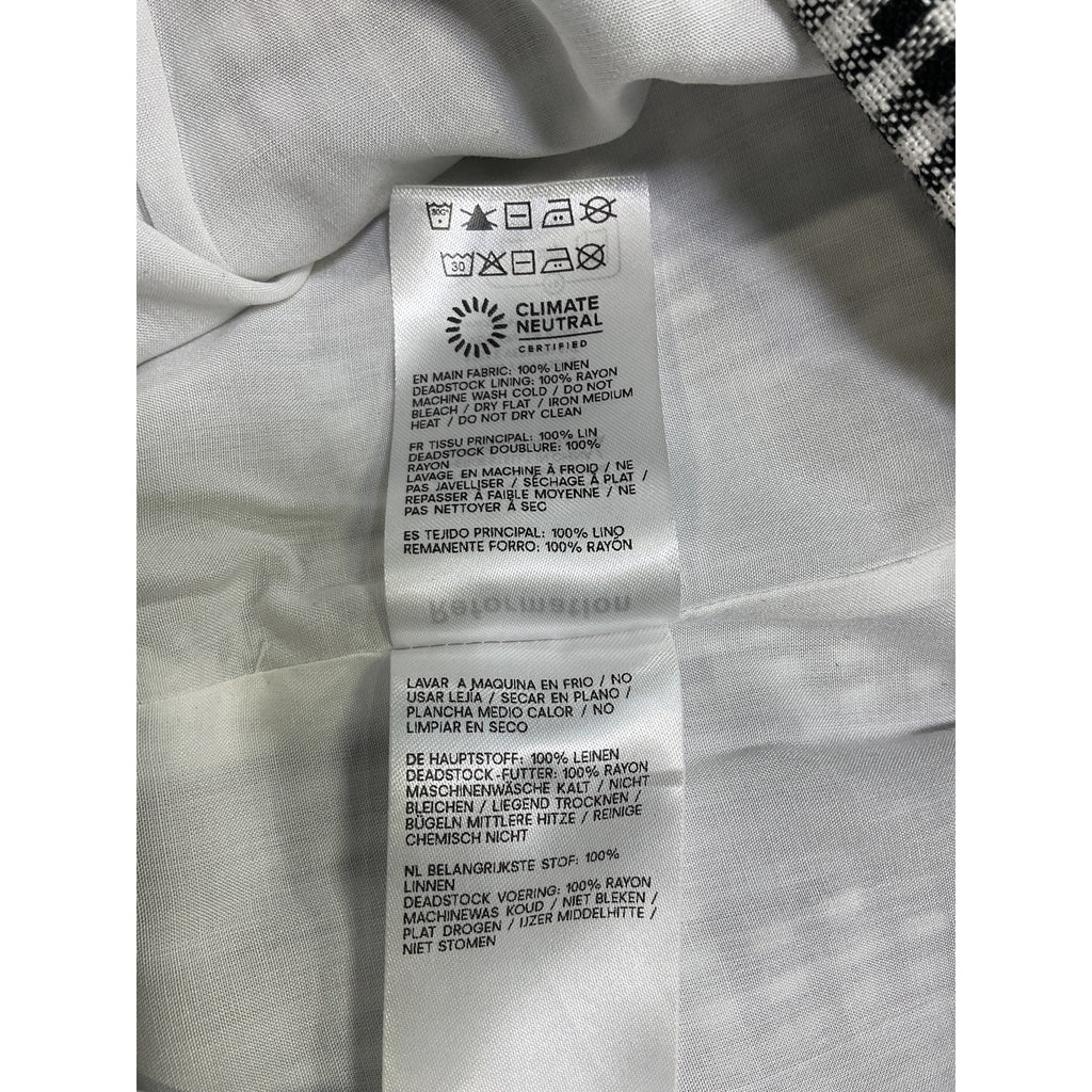 Reformation 'Rory' Black Linen Skirt Size 2