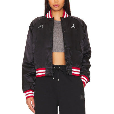 Jordan Classic Black Varsity Bomber Jacket Size XS
