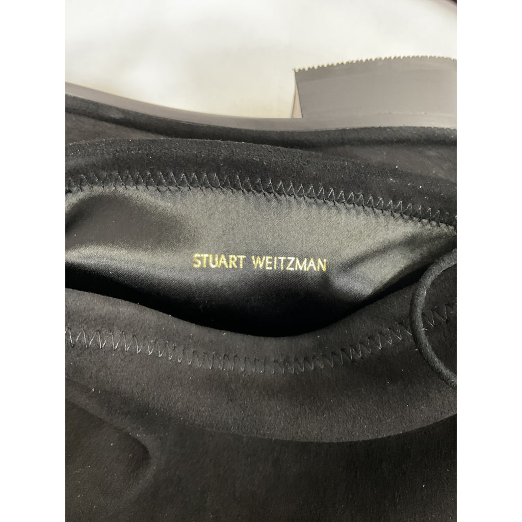 Stuart Weitzman 'Lowland' Black Suede Boot Size 10 - NWT
