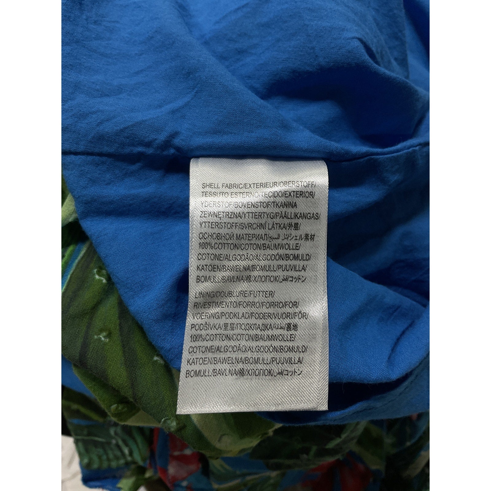 Farm Rio 'Dream Garden' Blue Mini A Line Dress Size XS