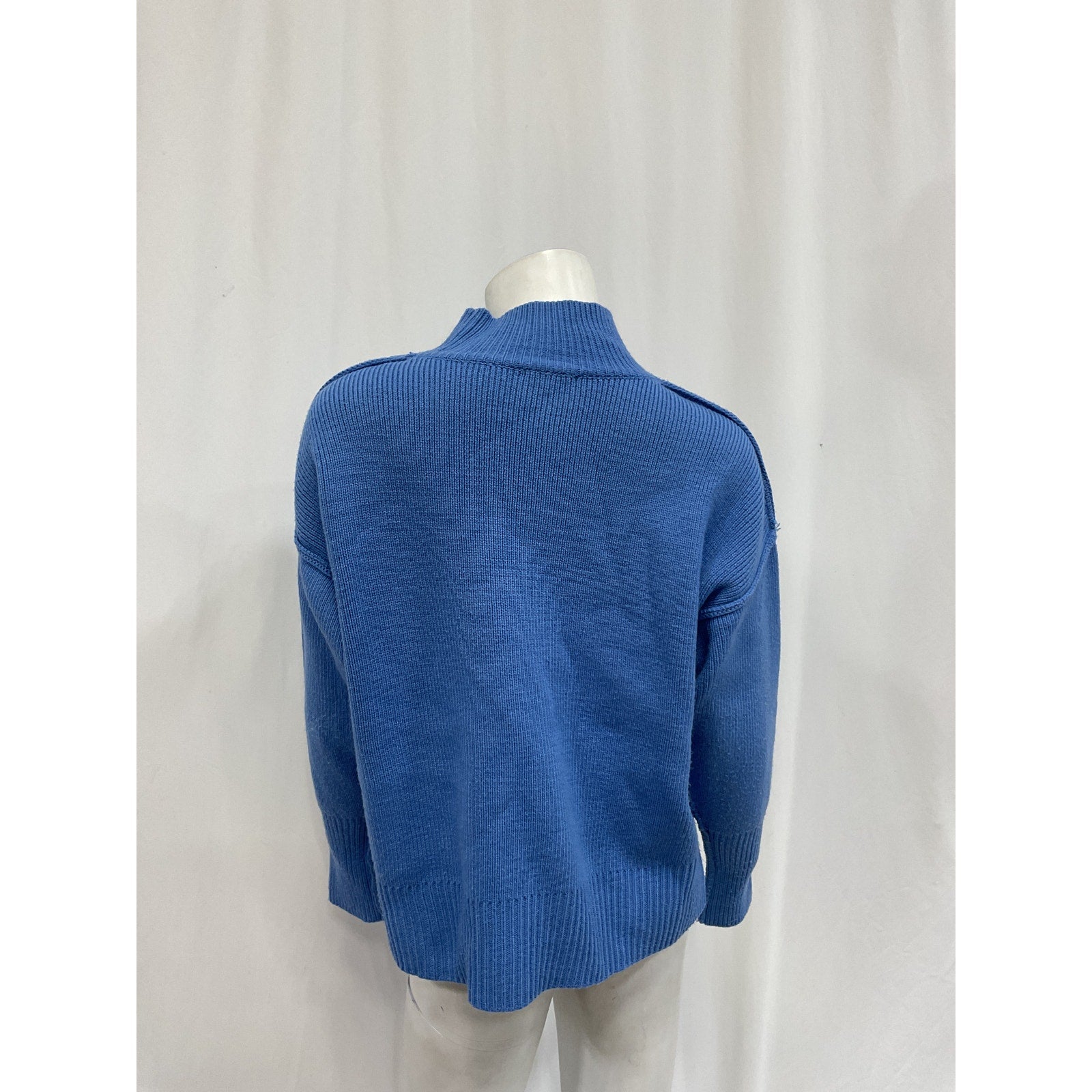 Line & Dot 'Hannah' Blue Rayon Blend Sweater Size S