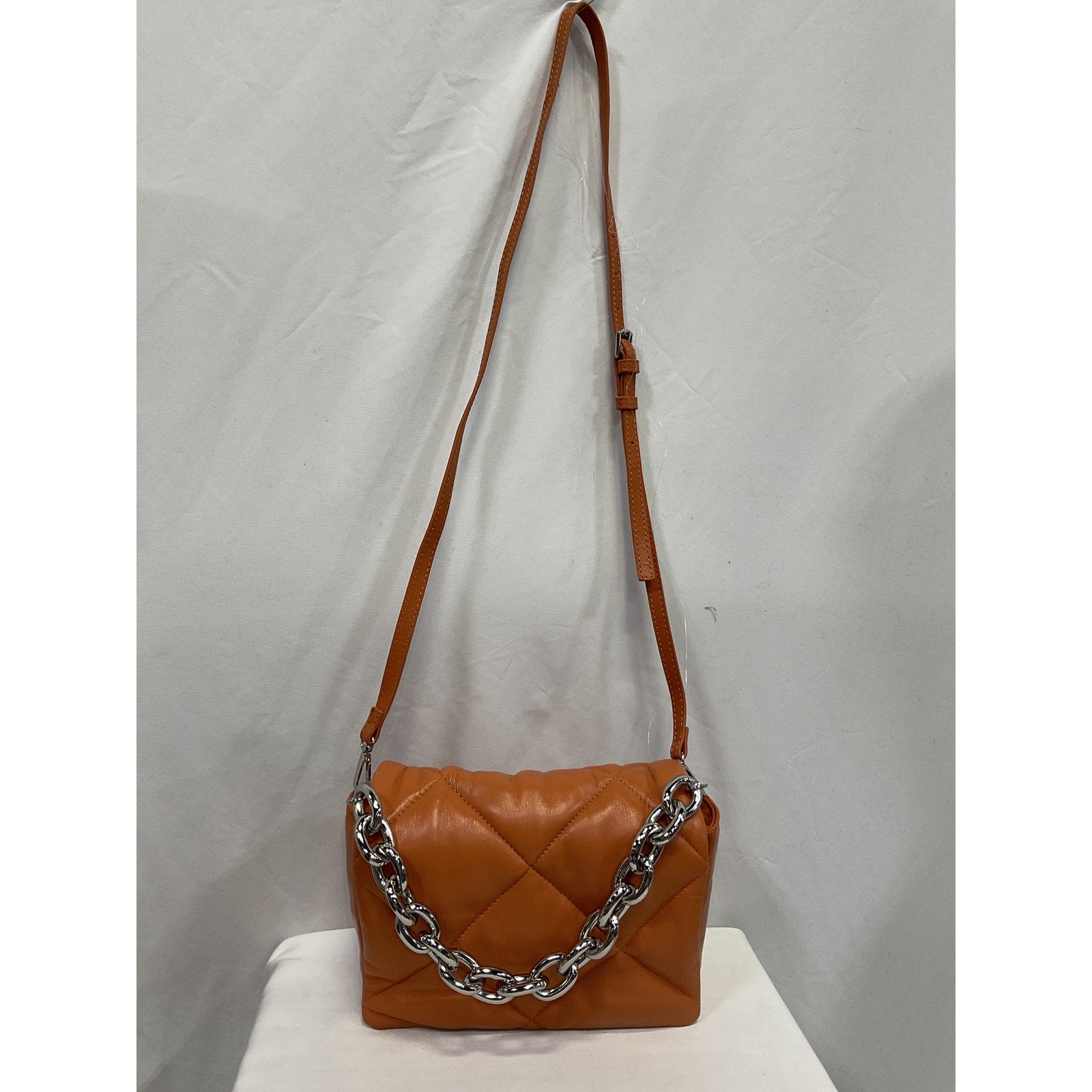 Stand Studio 'Brynn' Brown Quilted Leather Shoulder Bag