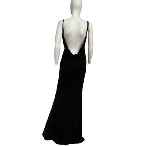 Katie May Sleek Black Damn Gina Gown Size S