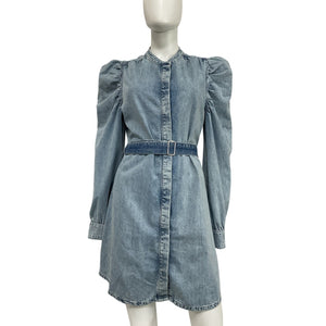Frame Classic Blue Gillian Mini Dress Size L