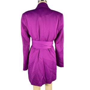 Neiman Marcus Belted Violet Augustine Dress Size 4 NWT