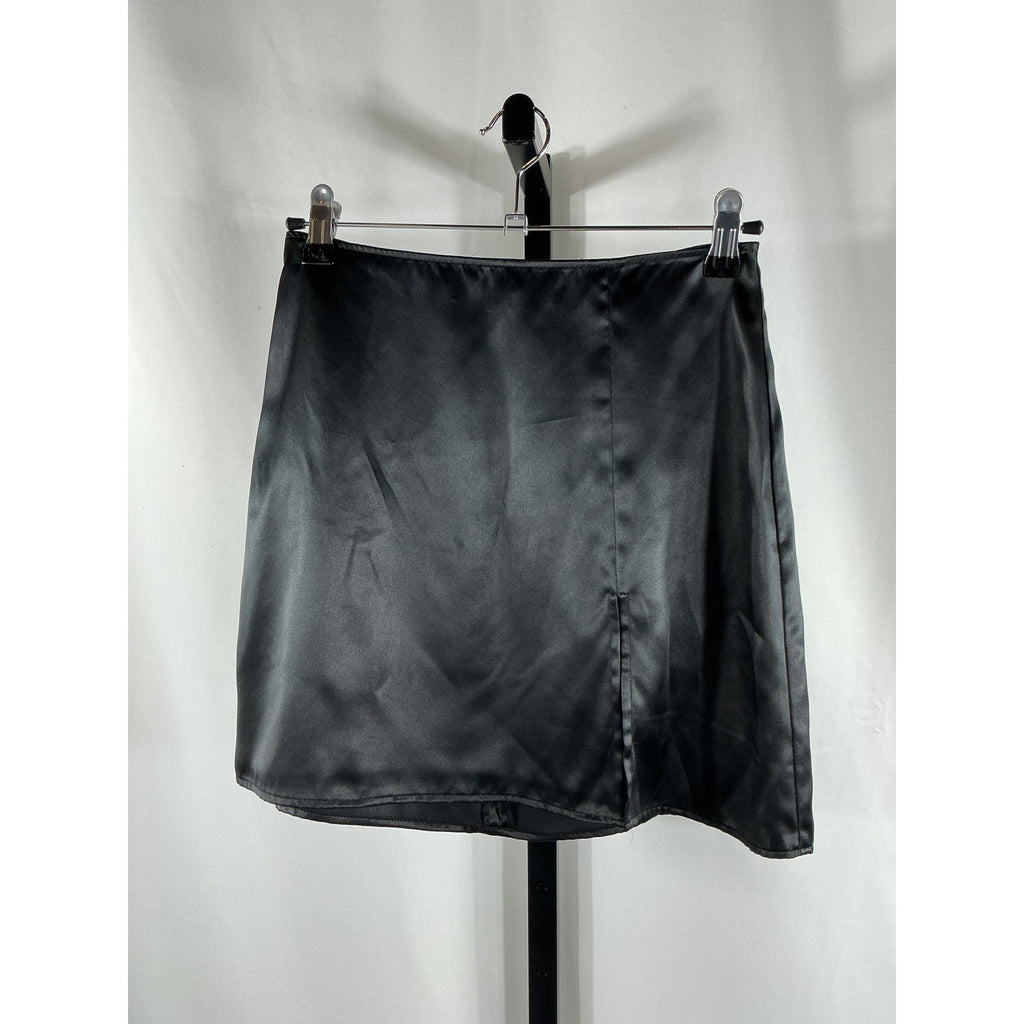 Reformation 'Robbie' Black Silk Skirt Size 0