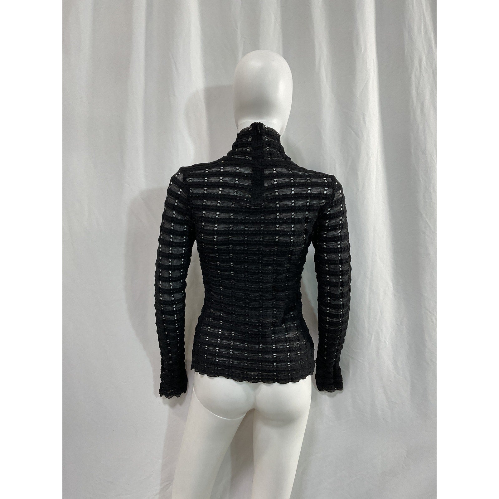 Ulla Johnson 'Adora' Black Long Sleeve Turtleneck Top Size S