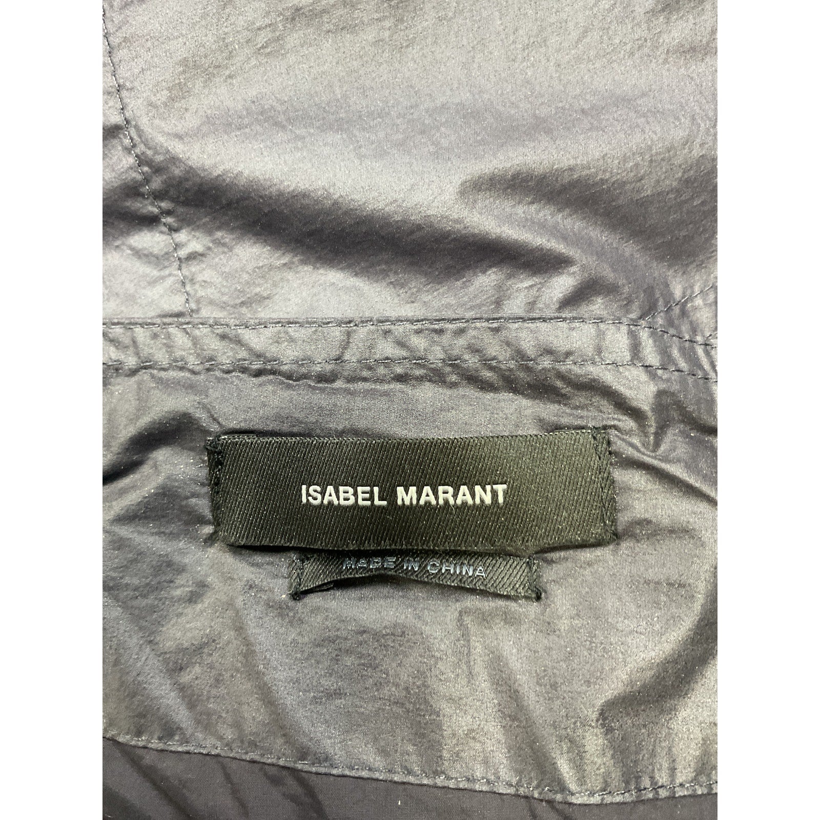 Isabel Marant 'Eklali' Black Nylon Trousers Size 36