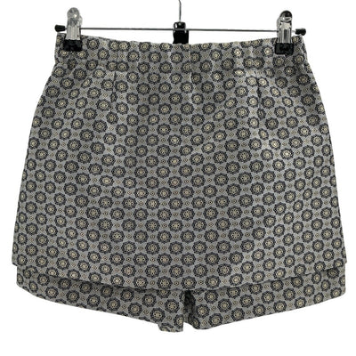 Maje Metallic Gray Jacquard Shorts Size 34 / US 0