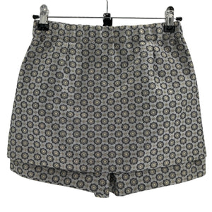 Maje Metallic Gray Jacquard Shorts Size 34 / US 0