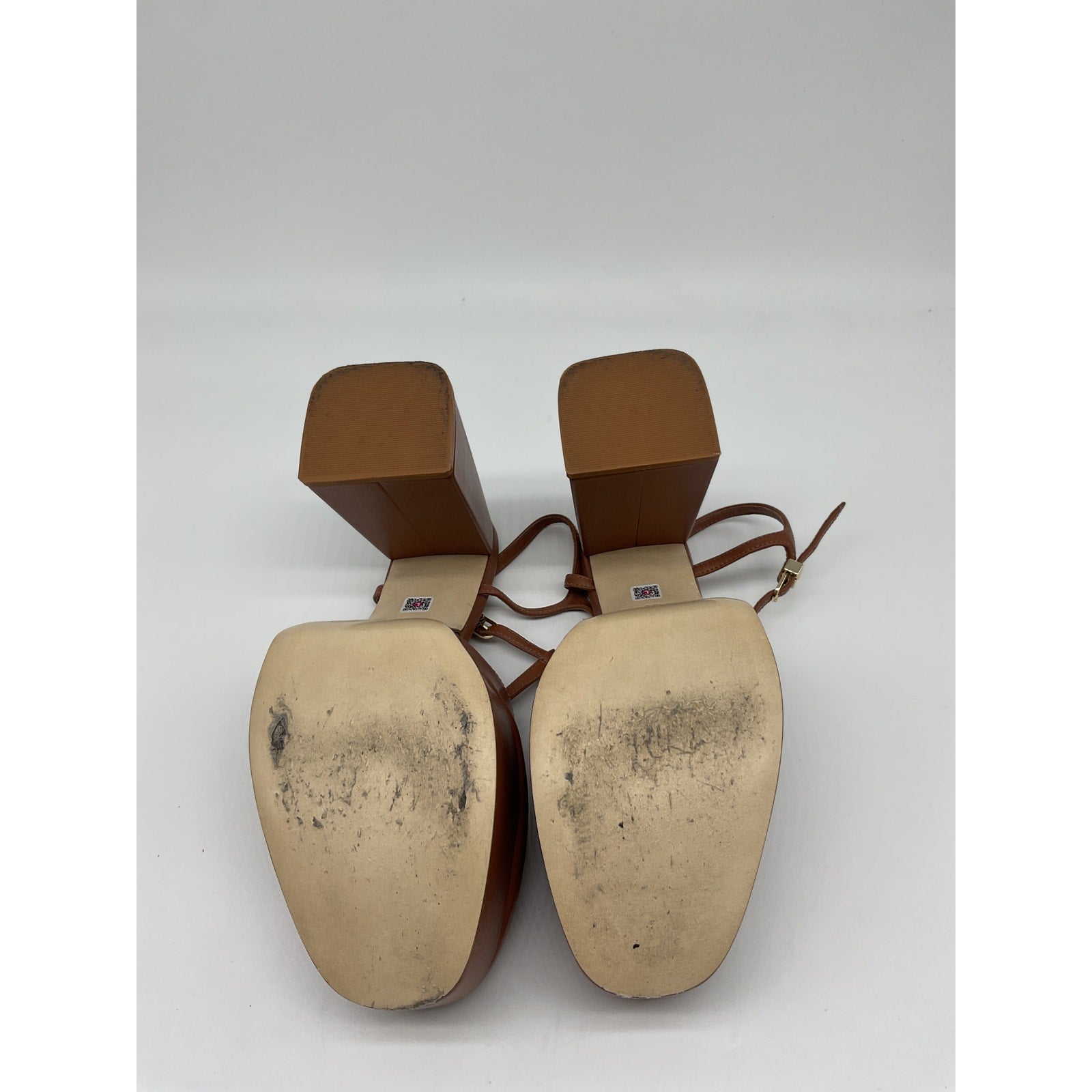 Larroude 'Pixie' Brown Leather Heel Size 9.5