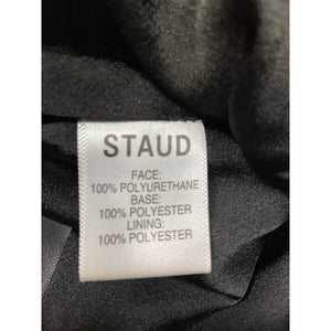 Staud Pleated Black Wells Mini Skirt Size 0