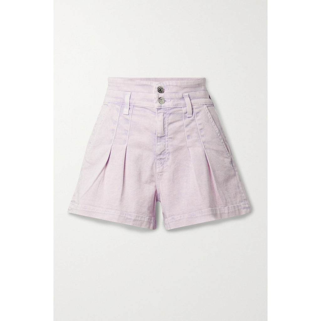 Veronica Beard 'Jaylen' Purple Cotton Pleated Denim Shorts Size 30/10