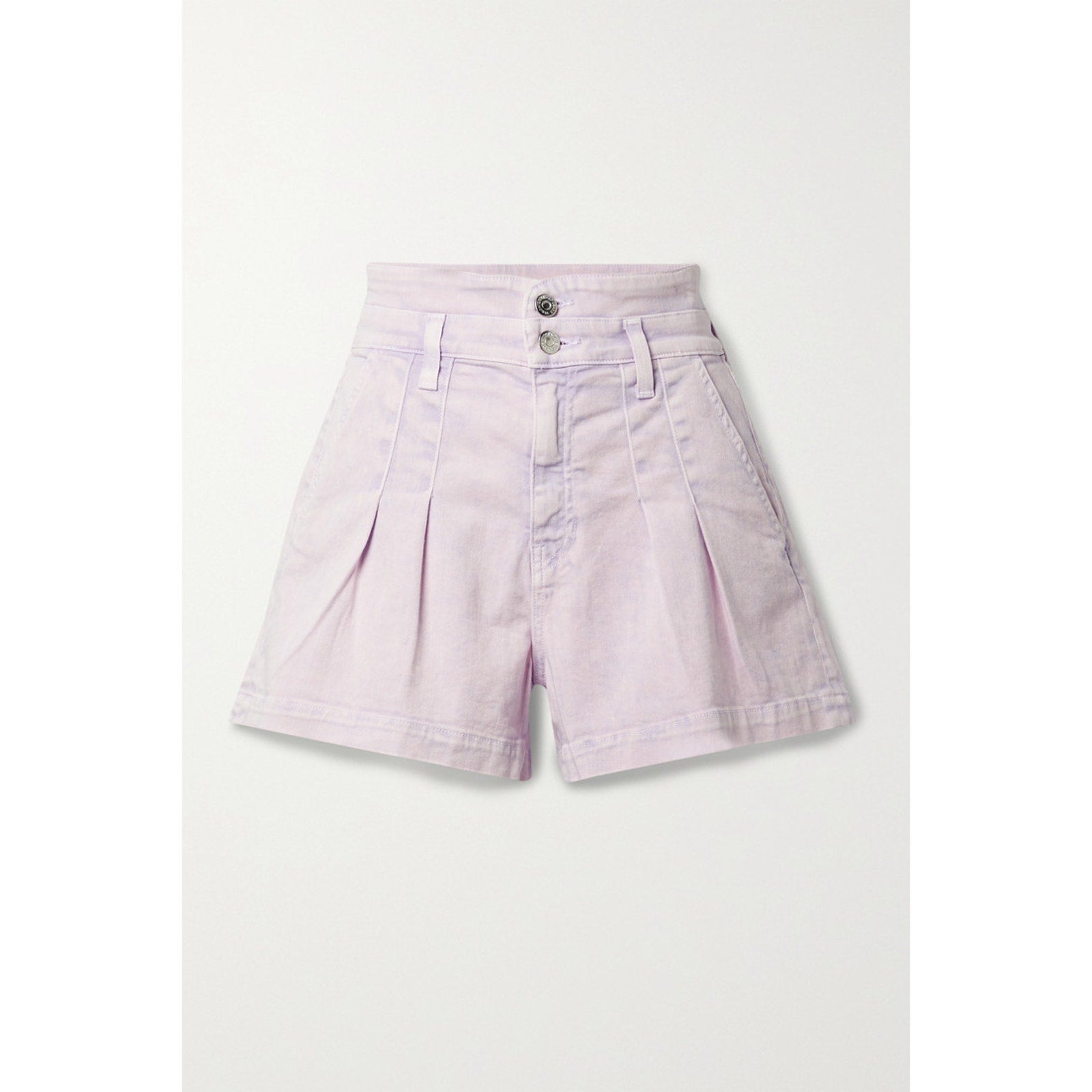 Veronica Beard 'Jaylen' Purple Cotton Pleated Denim Shorts Size 30/10