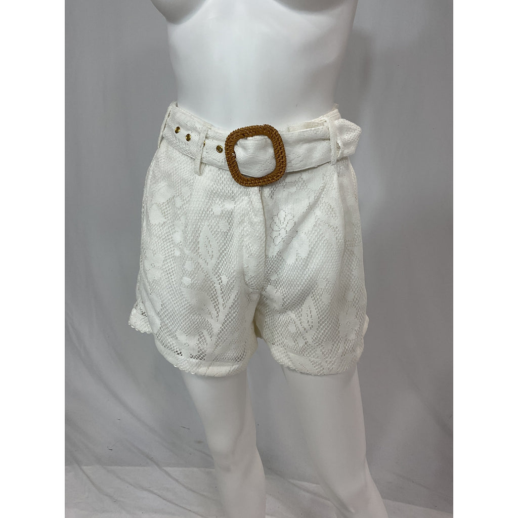 Hemant And Nandita White Shorts Size XS