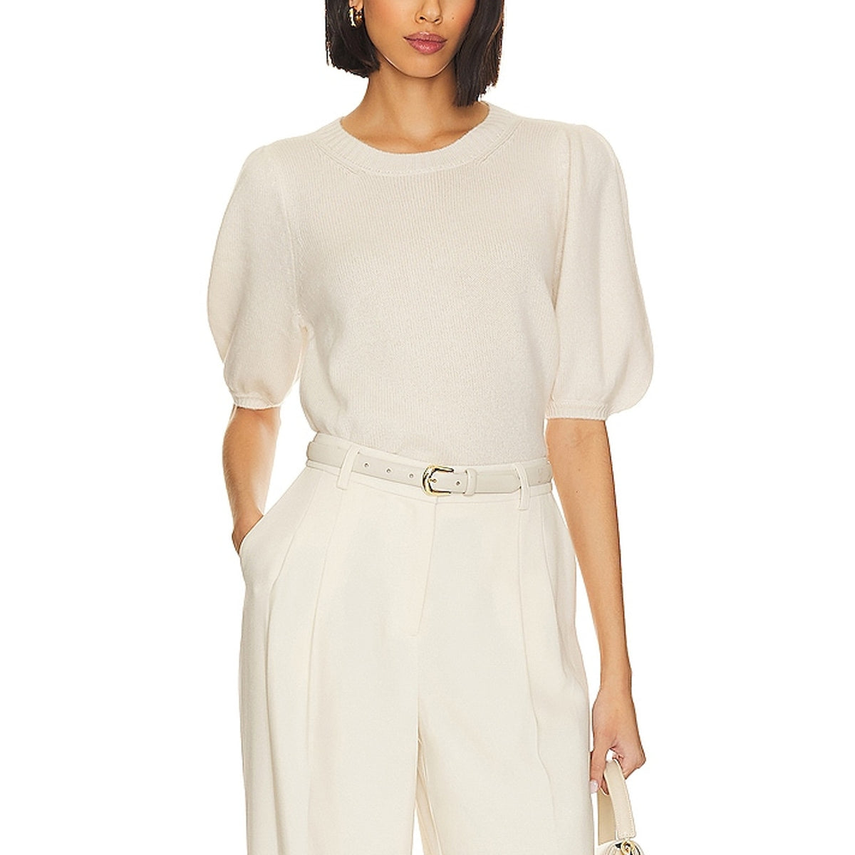 Paige Cozy Ivory Lucerne Sweater Size S NWT