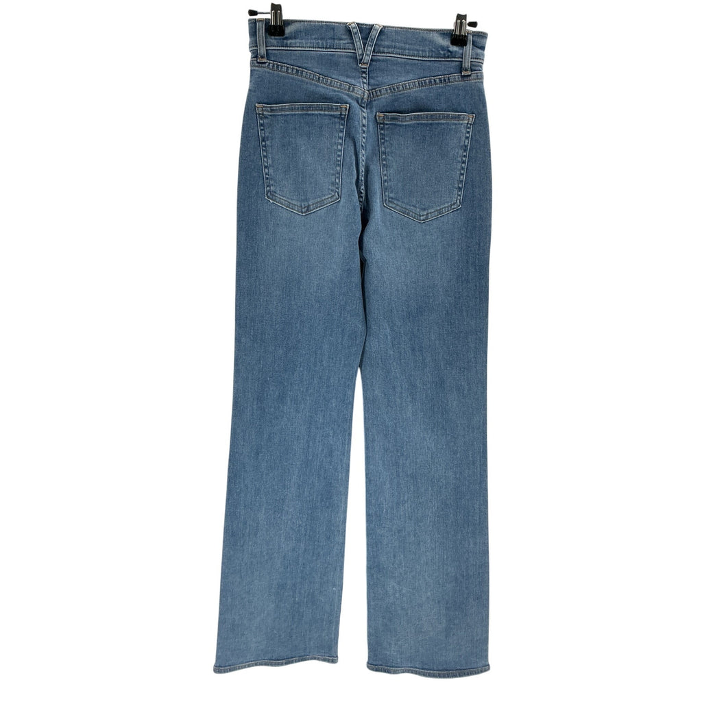 Veronica Beard Crosbie Blue Cotton Wide Leg Denim Jean Size 27