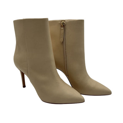 Schutz Sleek Beige Mikki Ankle Boots Size 5B
