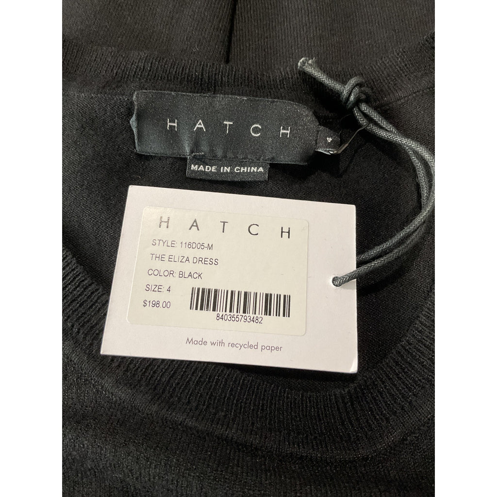 Hatch 'The Eliza' Black Viscose  Dress Size 4 - NWT