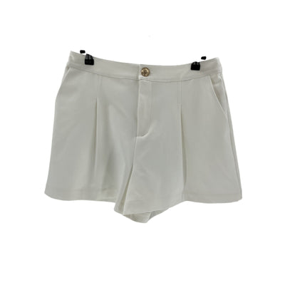 L'Agence 'Saige' White Polyester Short Size 8