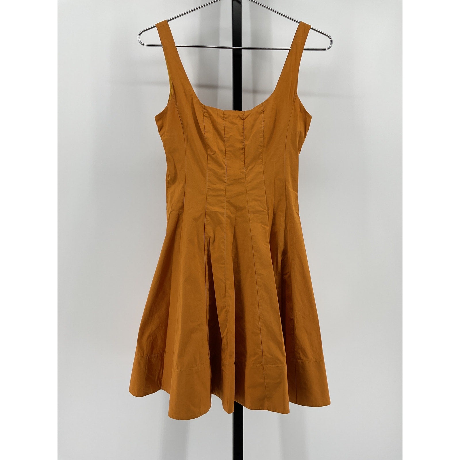 Staud Mini Wells Gold Cotton Dress Size 2