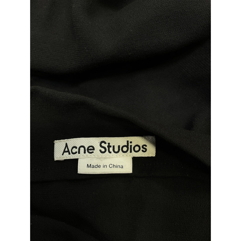 Acne Studios 'Knotted' Black Shoulder Top Size 32