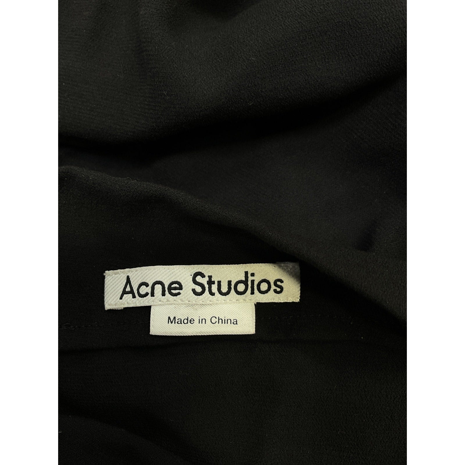 Acne Studios 'Knotted' Black Shoulder Top Size 32