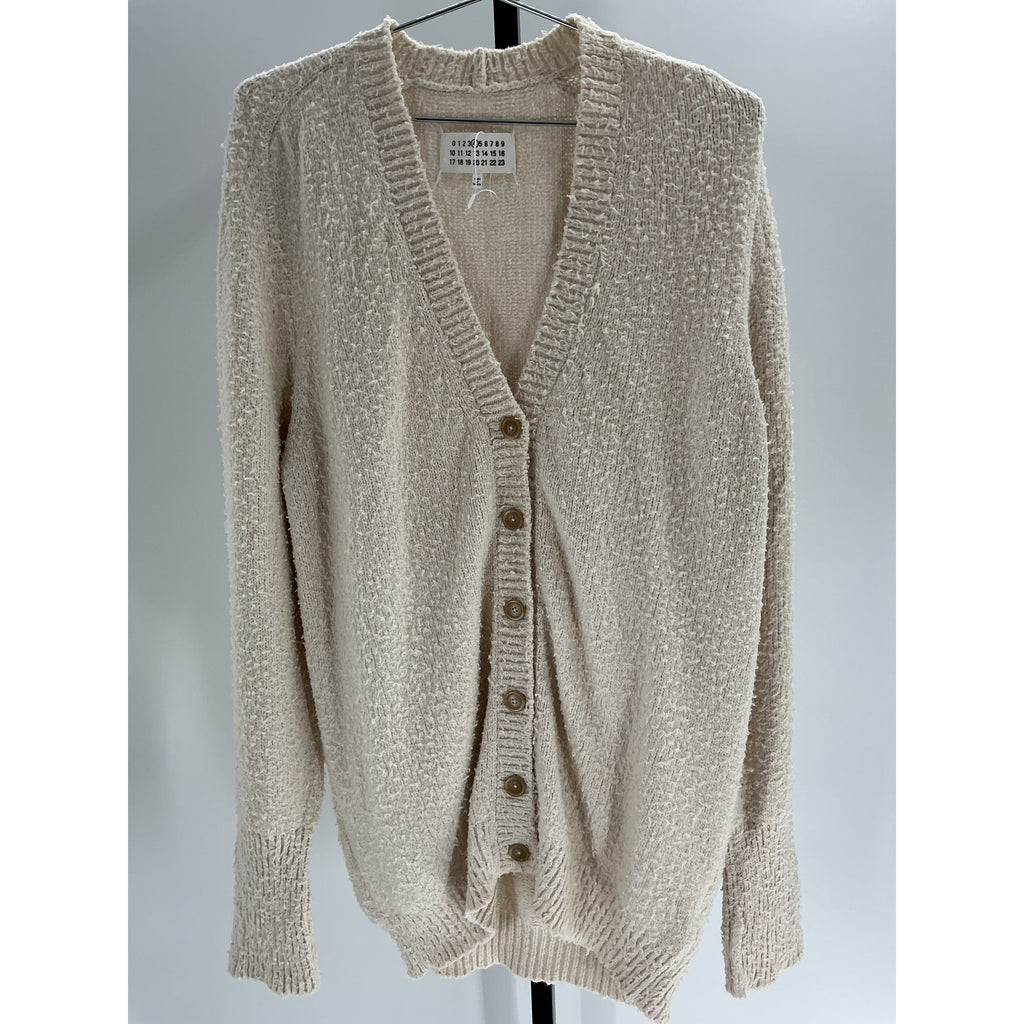 Maison Margiela Ivory Wool Cardigans Size XS
