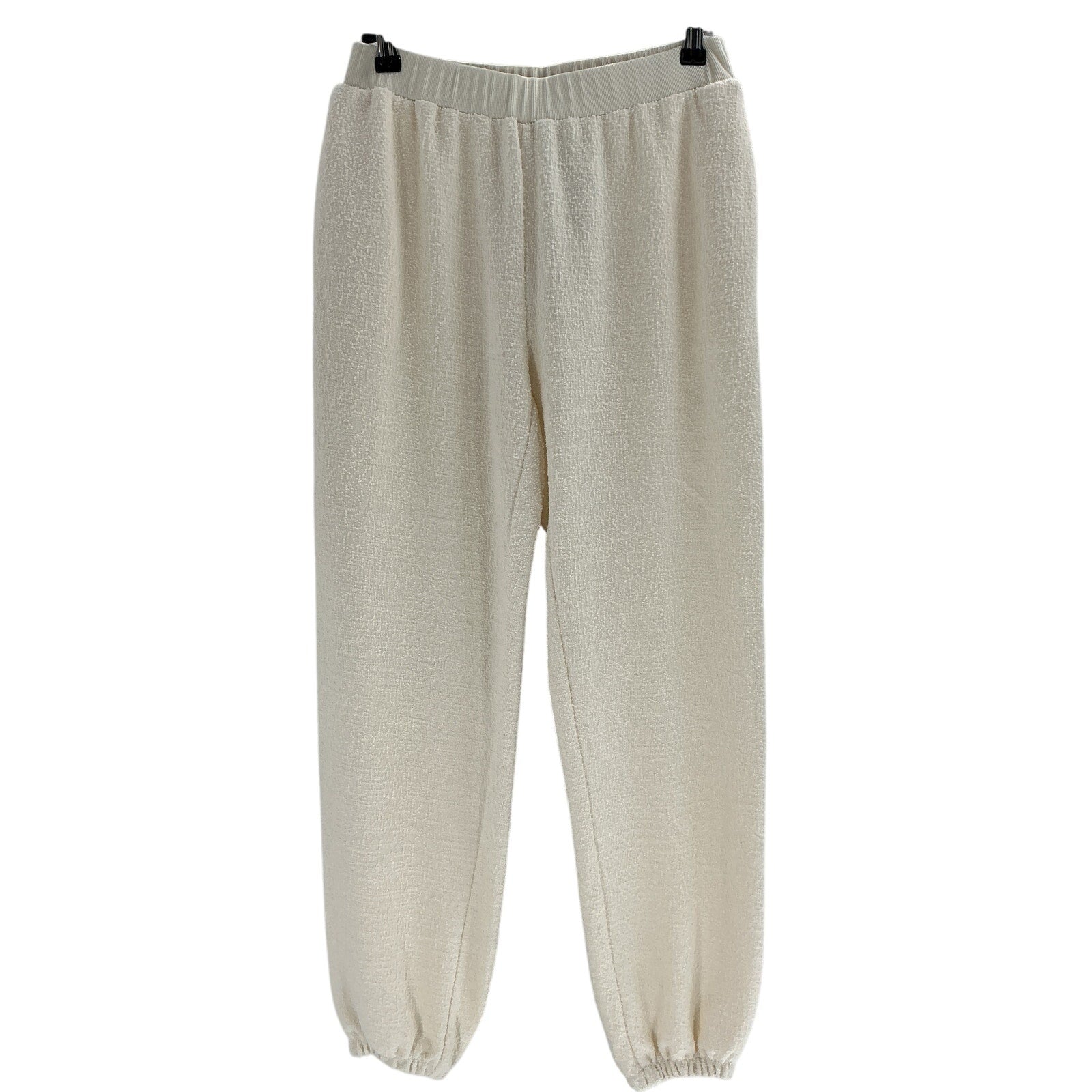 Hatch 'The Dina' Beige Polyester Boucle Lounge Pant Size 2
