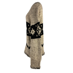 Khaite Oversized Beige Tabi Cashmere Sweater Size S