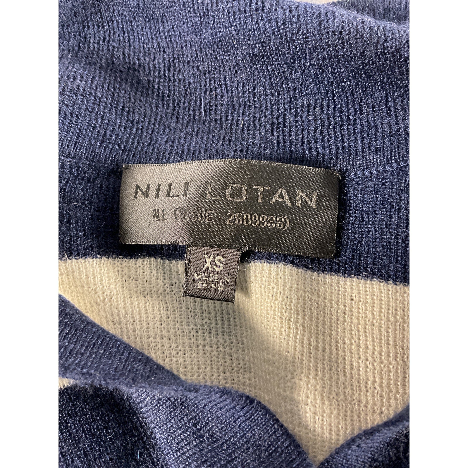 Nili Lotan 'Lucille' White Polo Top Size XS
