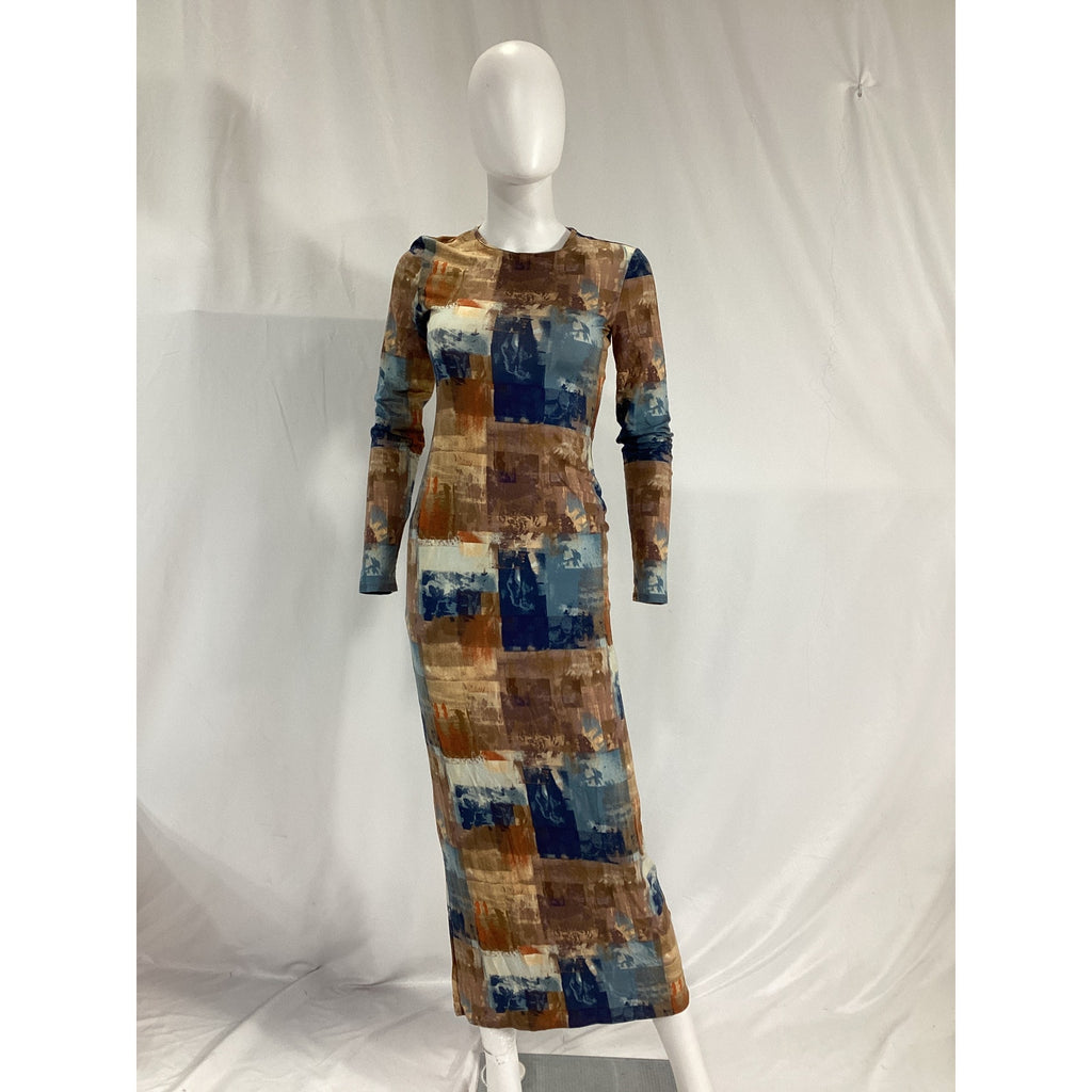 Reformation 'Tommie' Blue Knit Dress Size XS