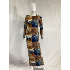 Reformation 'Tommie' Blue Knit Dress Size XS