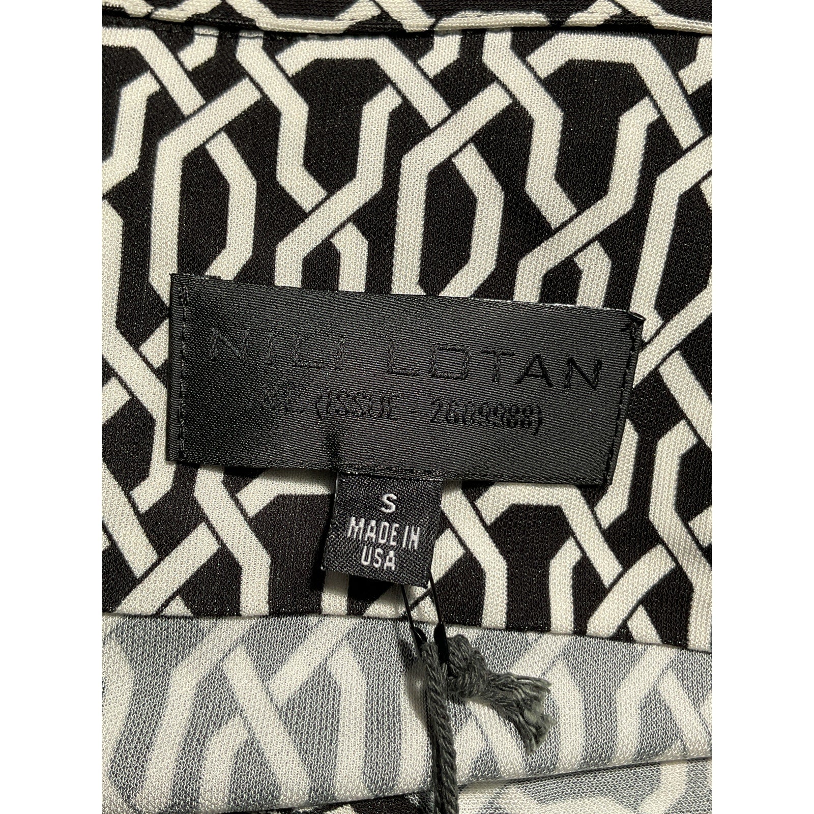 Nili Lotan 'Celestine' Black Shirt Size S