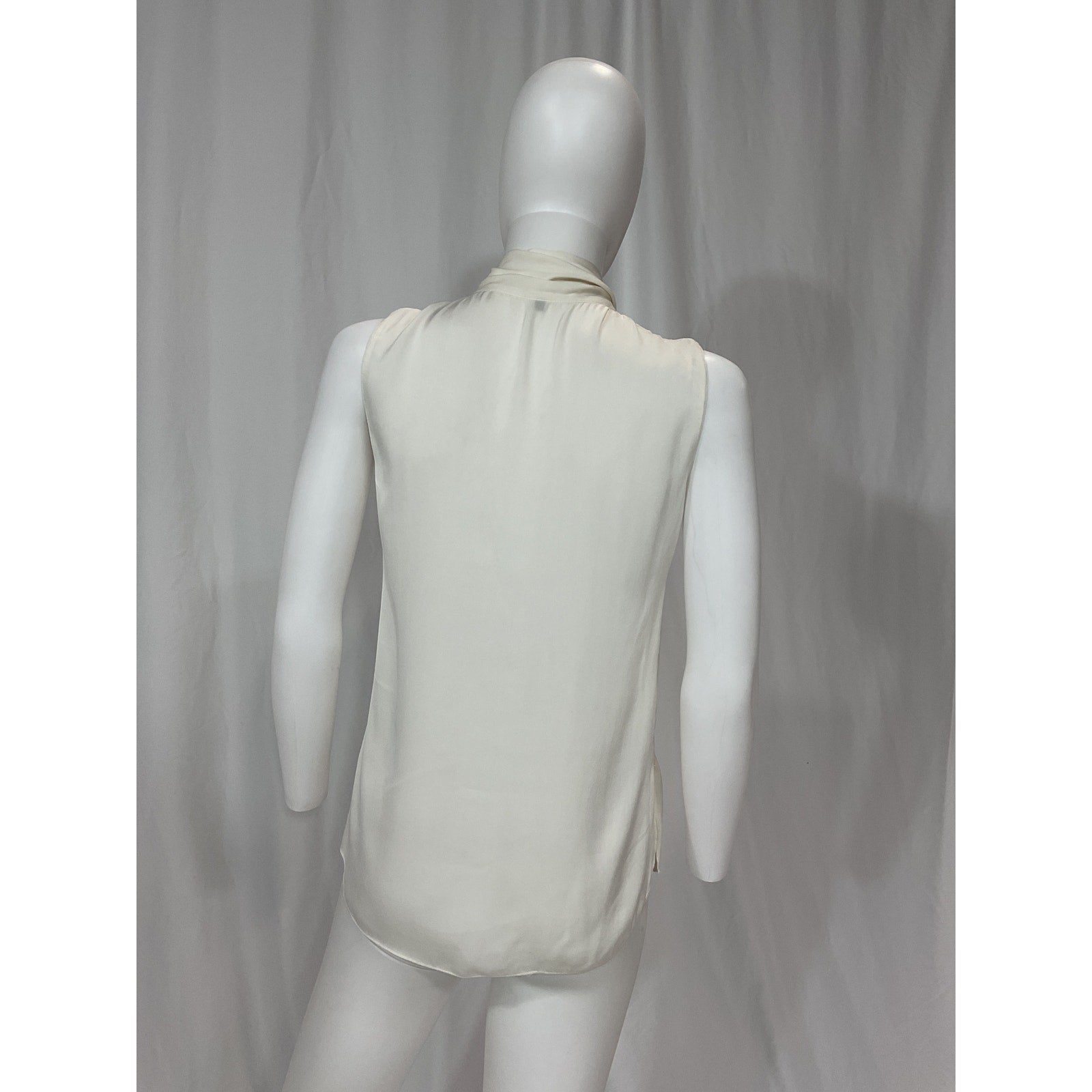 Kobi Halperin 'Larsa' White Sleeveless Self-Tie Blouse Size XS